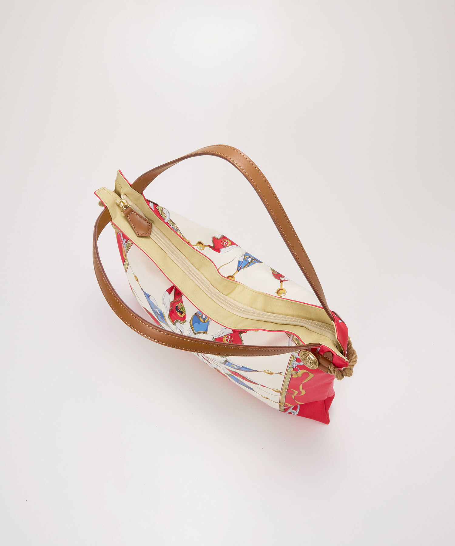 TOPKAPI TREASURE「【TREASURE TOPKAPI】マイルドサテン スカーフ柄 トートバッグ」|トートバッグ|