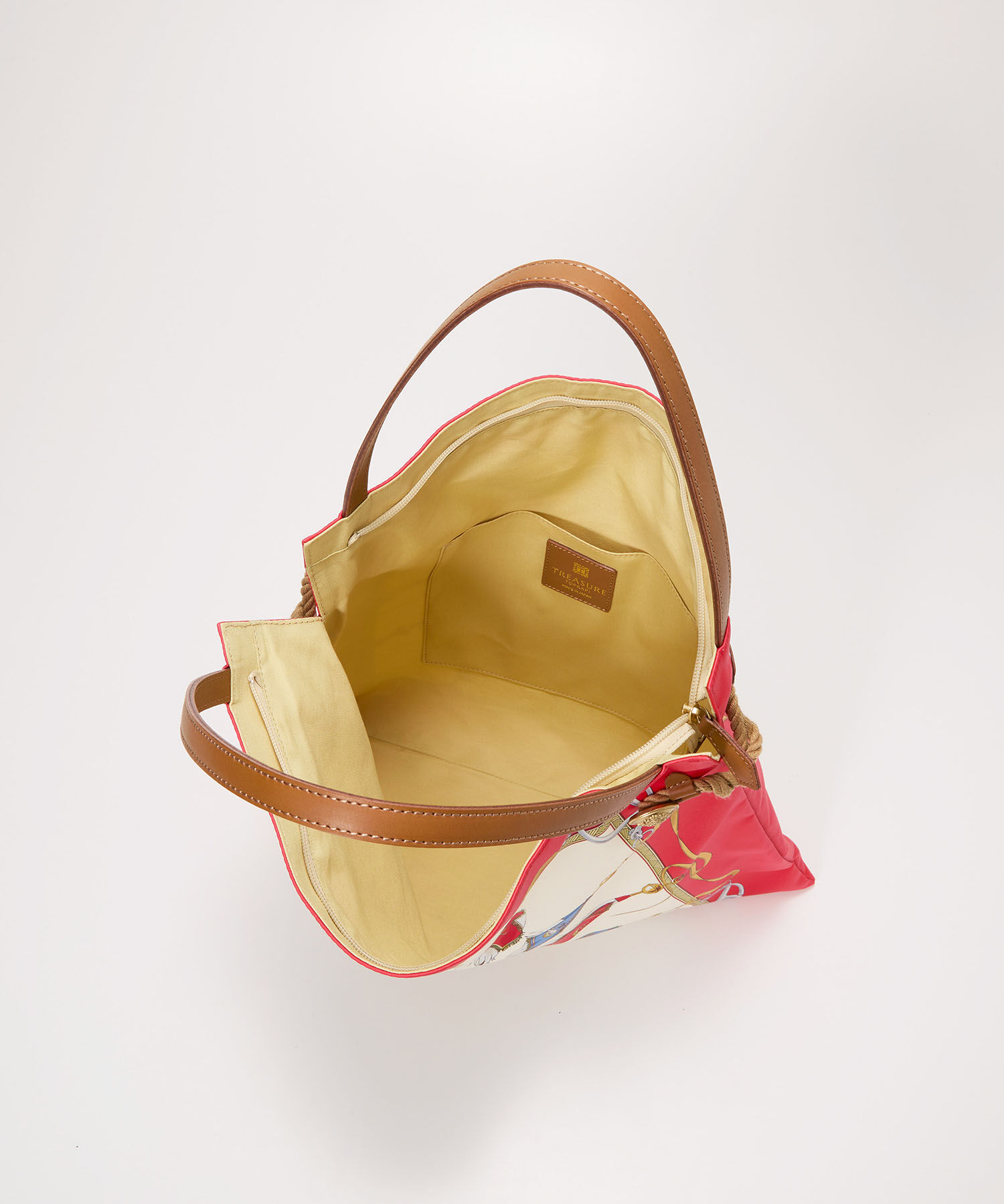 TOPKAPI TREASURE「【TREASURE TOPKAPI】マイルドサテン スカーフ柄 トートバッグ」|トートバッグ|