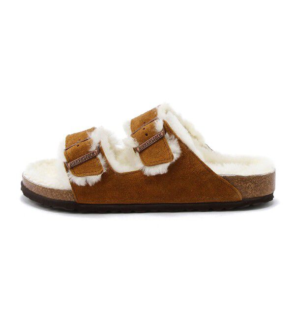 BIRKENSTOCK「【ビルケンシュトック】アリゾナ/ミンク スエードレザー シープスキン/サンダル メンズ」|サンダル|