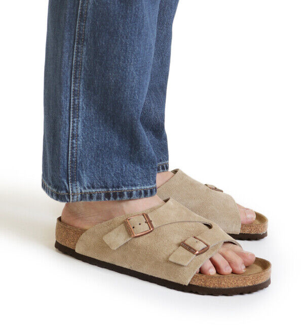 BIRKENSTOCK「【ビルケンシュトック】チューリッヒ ソフトフットベッド/トープ/サンダル メンズ レディース」|サンダル|トープ