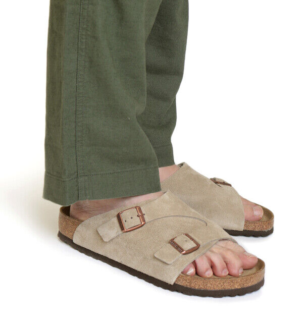 BIRKENSTOCK「【ビルケンシュトック】チューリッヒ ソフトフットベッド/トープ/サンダル メンズ レディース」|サンダル|