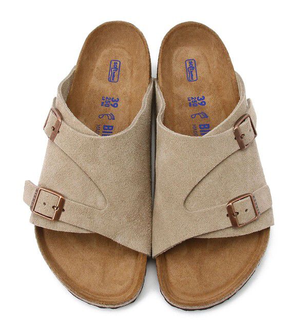 BIRKENSTOCK「【ビルケンシュトック】チューリッヒ ソフトフットベッド/トープ/サンダル メンズ レディース」|サンダル|