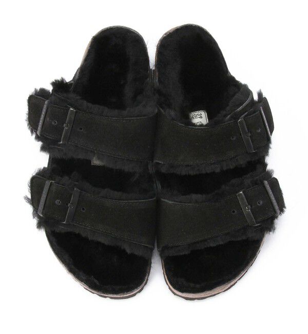 BIRKENSTOCK「【ビルケンシュトック】アリゾナ/ブラック スエードレザー シープスキン/サンダル メンズ」|サンダル|
