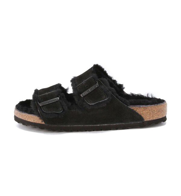 BIRKENSTOCK「【ビルケンシュトック】アリゾナ/ブラック スエードレザー シープスキン/サンダル メンズ」|サンダル|