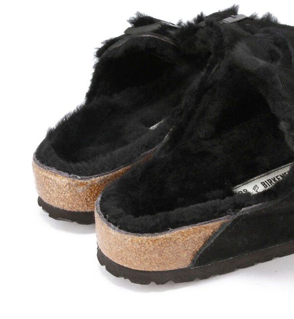 BIRKENSTOCK「【ビルケンシュトック】アリゾナ/ブラック スエードレザー シープスキン/サンダル メンズ」|サンダル|