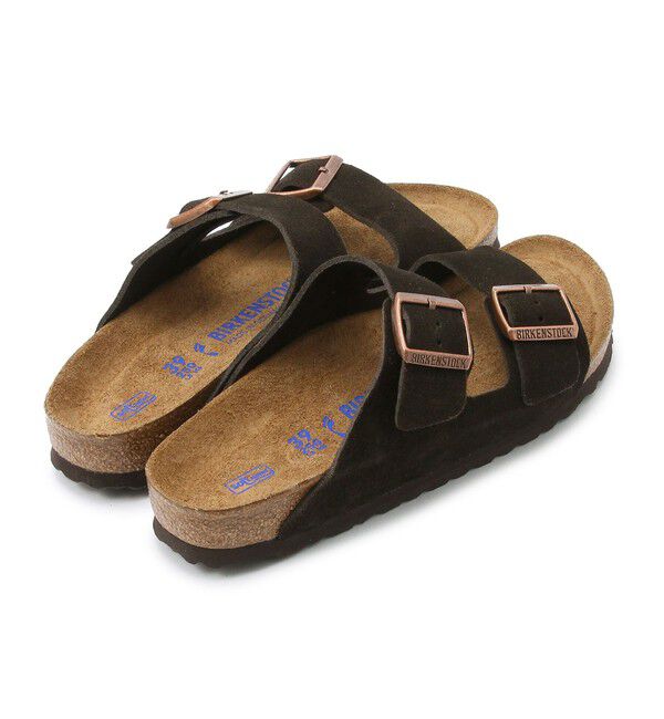 BIRKENSTOCK「【ビルケンシュトック】アリゾナ ソフトフットベッド/モカ スエード/サンダル メンズ レディース」|サンダル|