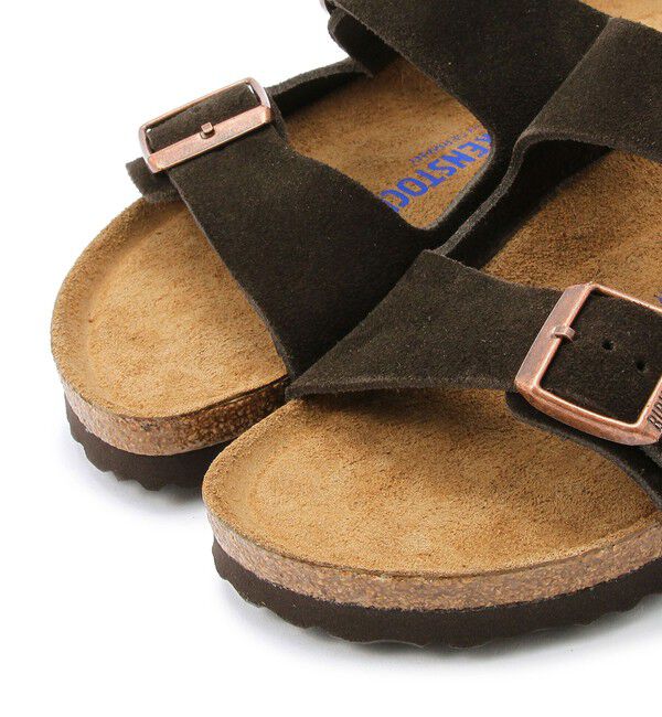 BIRKENSTOCK「【ビルケンシュトック】アリゾナ ソフトフットベッド/モカ スエード/サンダル メンズ レディース」|サンダル|