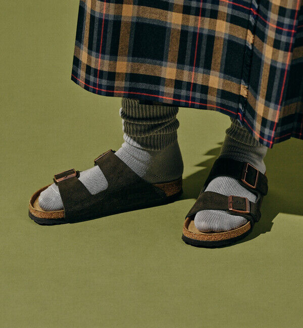 BIRKENSTOCK「【ビルケンシュトック】アリゾナ ソフトフットベッド/モカ スエード/サンダル メンズ レディース」|サンダル|