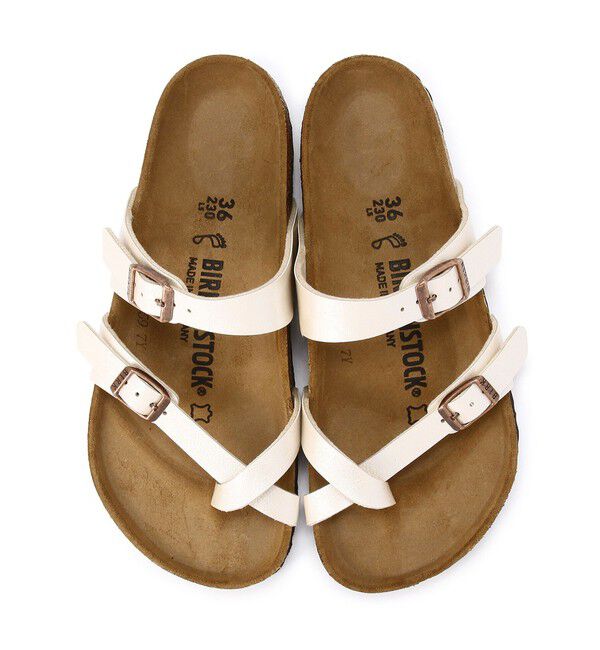 BIRKENSTOCK「【ビルケンシュトック】マヤリ/グレイスフルパールホワイト ビルコフロー/サンダル レディース」|サンダル|