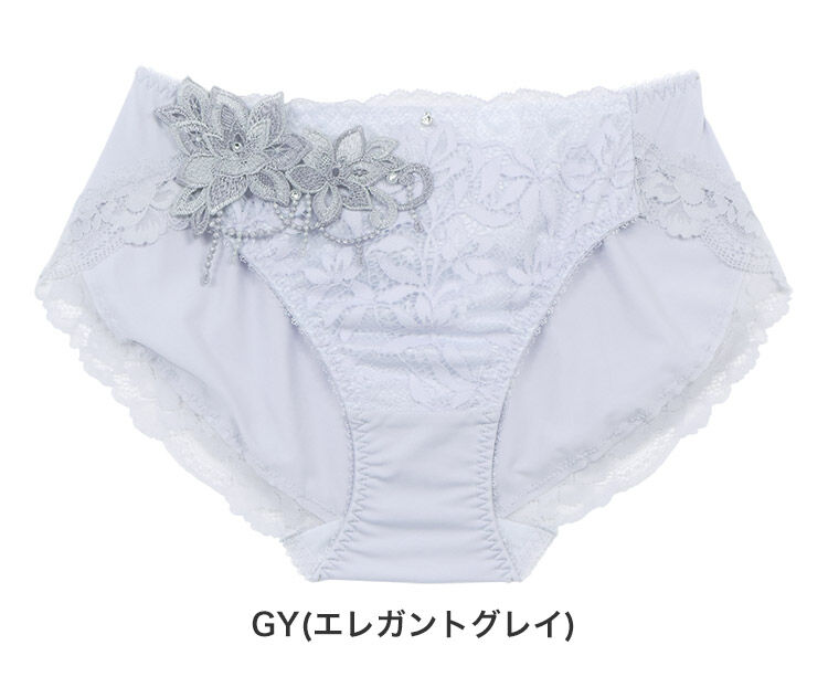 intesucre「アンテシュクレ なでしこブラ IBT363ペア スタンダードショーツ M-LL ISP363」|インナー|GY