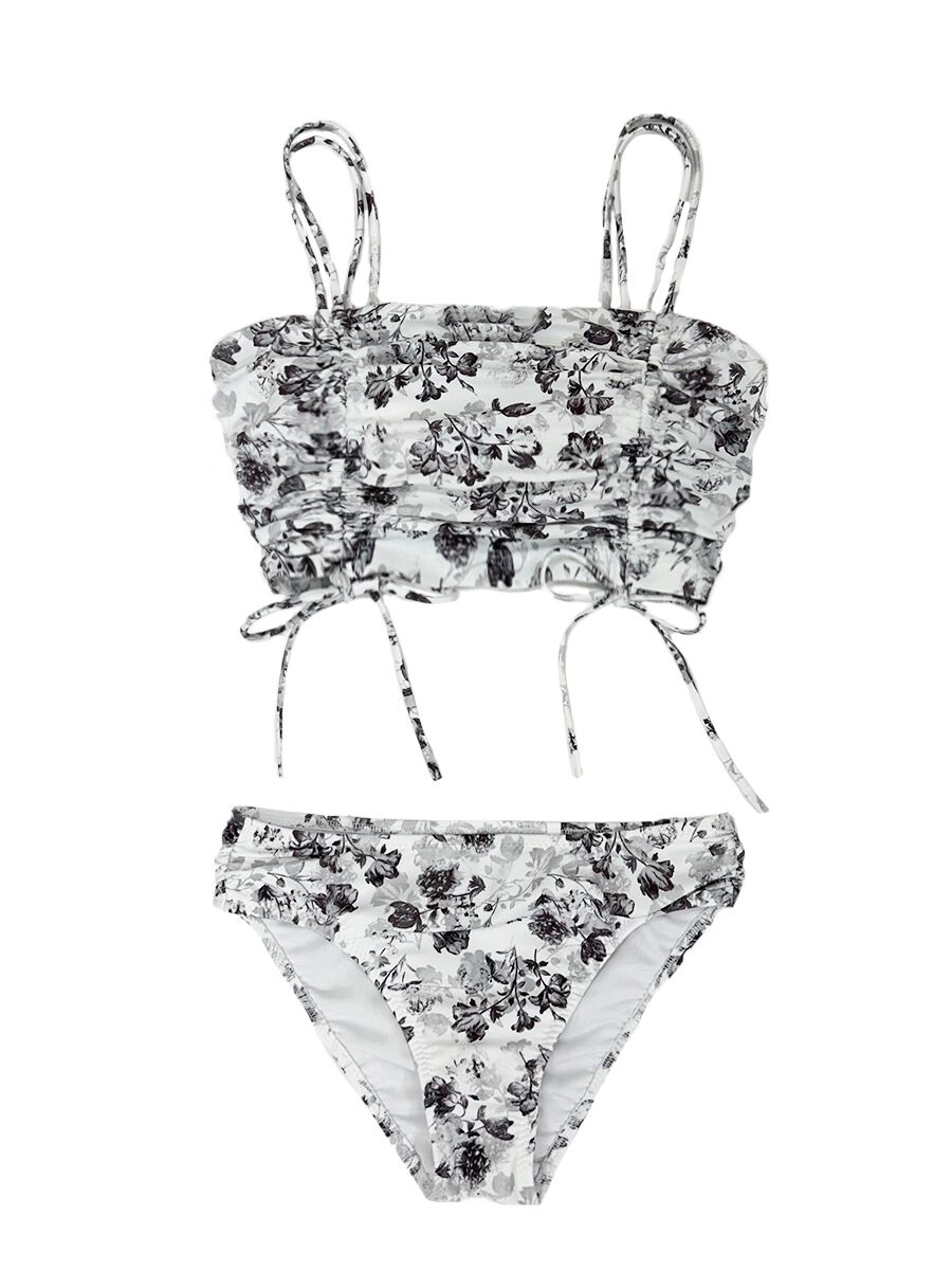 PEAK&PINE「アンティーク調フラワービスチェビキニ」|ビキニ|