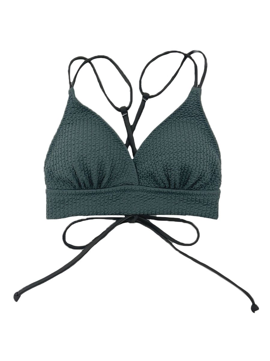 PEAK&PINE「ワッフルニット素材クロス三角ビキニ」|ビキニ|