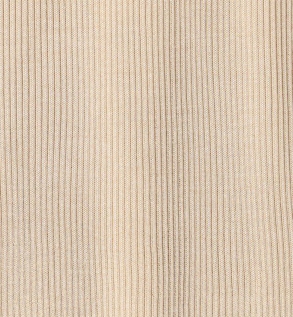 UNITED ARROWS「シルクリブ Uネック ニット」|ニット・セーター|