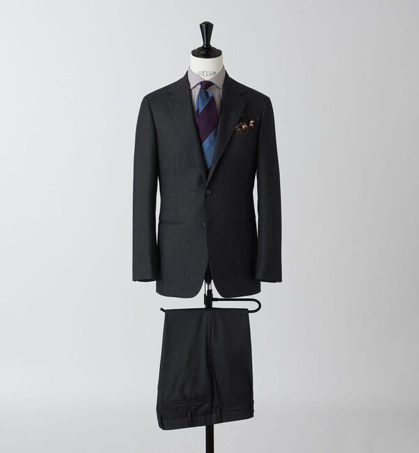 UNITED ARROWS「CANONICO フランネル 3ボタンシングル スーツ MC-MODEL -はっ水-」|その他|DK.GRAY