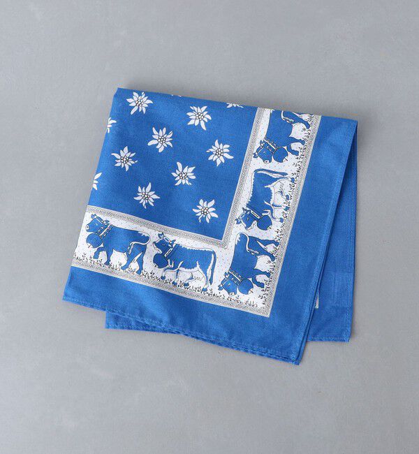 UNITED ARROWS「＜GLARNER TUECHLI＞ Cowbell/カウベル ハンカチ」|ハンカチ|COBALT