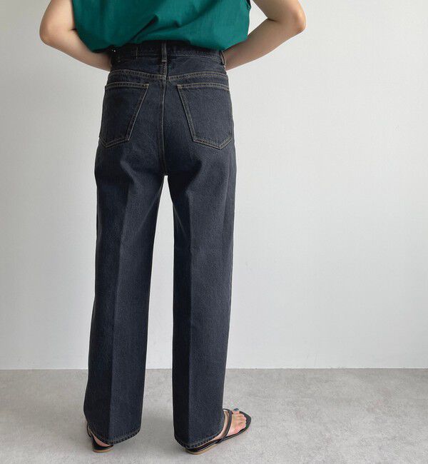 EMMEL REFINES「＜EMMEL REFINES＞EM センタープレス ストレート デニム/ パンツ」|デニム|