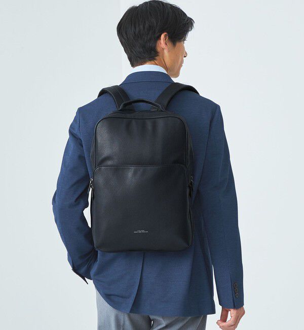 UNITED ARROWS green label relaxing「シボ レザーライク バックパック」|リュック|