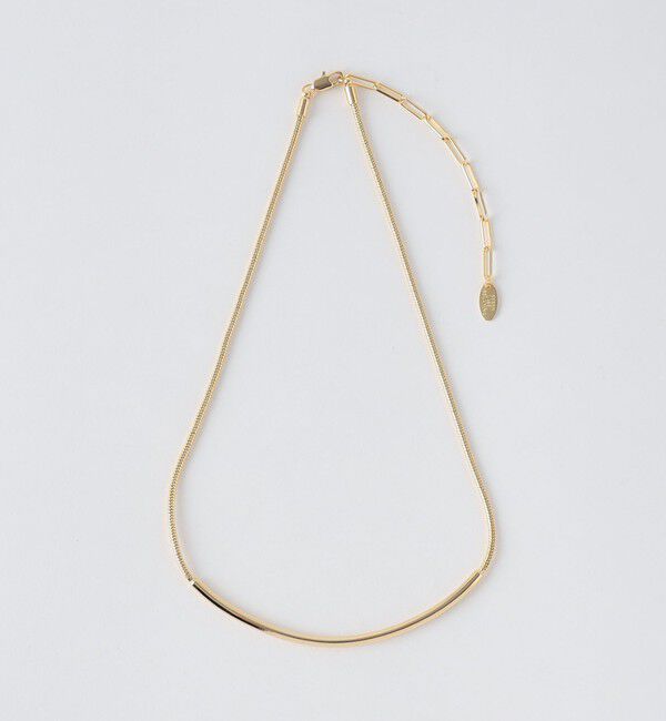 UNITED ARROWS green label relaxing「バー＆スネークチェーン チョーカー ネックレス」|ネックレス|GOLD
