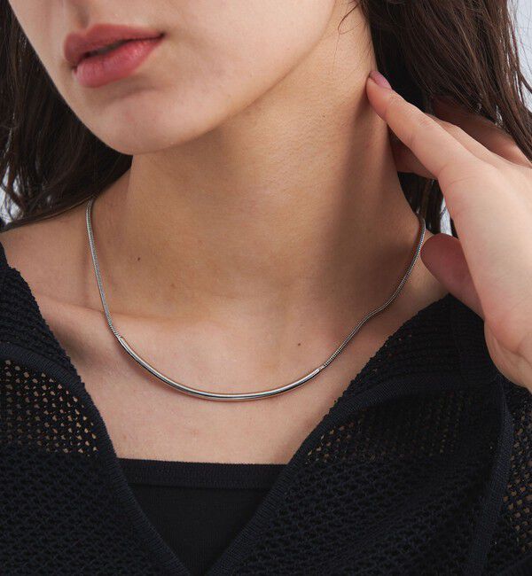 UNITED ARROWS green label relaxing「バー＆スネークチェーン チョーカー ネックレス」|ネックレス|