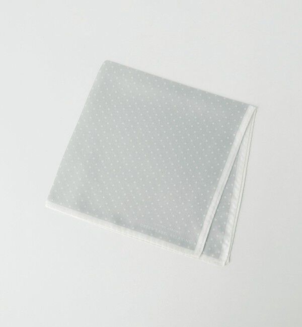 UNITED ARROWS green label relaxing「GLR シルク ドット ポケットチーフ」|バンダナ・スカーフ|SILVER