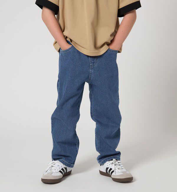 UNITED ARROWS green label relaxing「ストレッチデニム ストレートパンツ / キッズ  100cm-160cm - ストレッチ -」|デニム|