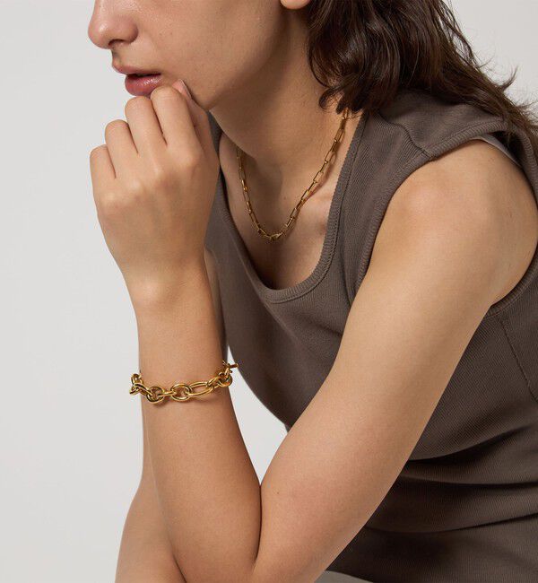 UNITED ARROWS green label relaxing「チェーン ブレスレット」|ブレスレット・バングル|GOLD