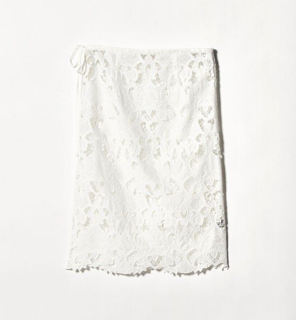 UNITED ARROWS green label relaxing「レース レイヤード スカート」|タイト|