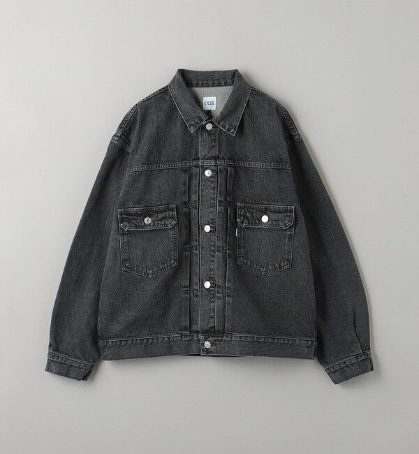California General Store「＜CGS.＞ オーガニック コットン ブラック デニム HMD Gジャケット」|ブルゾン・スタジャン|BLACK