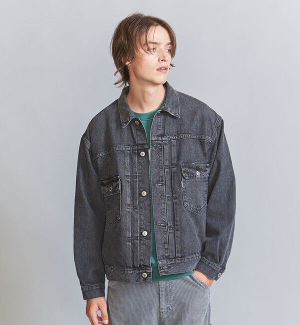 California General Store「＜CGS.＞ オーガニック コットン ブラック デニム HMD Gジャケット」|ブルゾン・スタジャン|