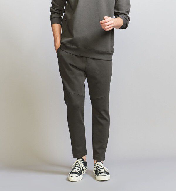 BEAUTY&YOUTH UNITED ARROWS「【WEB限定 WARDROBE SMART】ダブルニット イージーパンツ/セットアップ対応」|チノ|