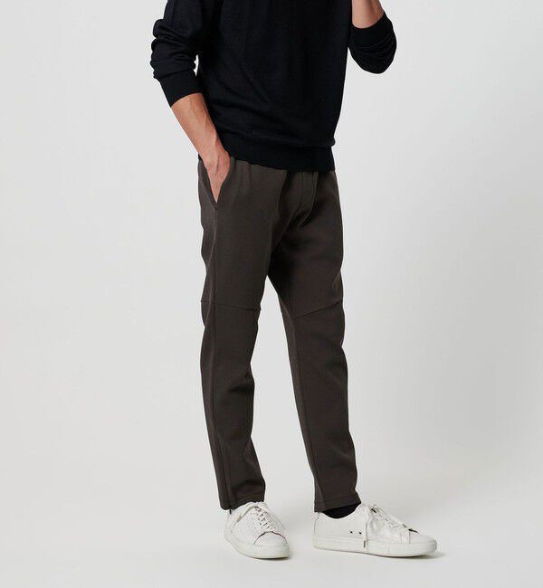 BEAUTY&YOUTH UNITED ARROWS「【WEB限定 WARDROBE SMART】ダブルニット イージーパンツ/セットアップ対応」|チノ|