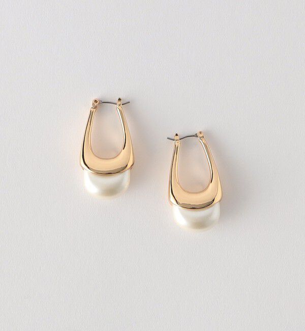 BEAUTY&YOUTH UNITED ARROWS「メタル ドロップパールモチーフ ピアス」|ピアス|