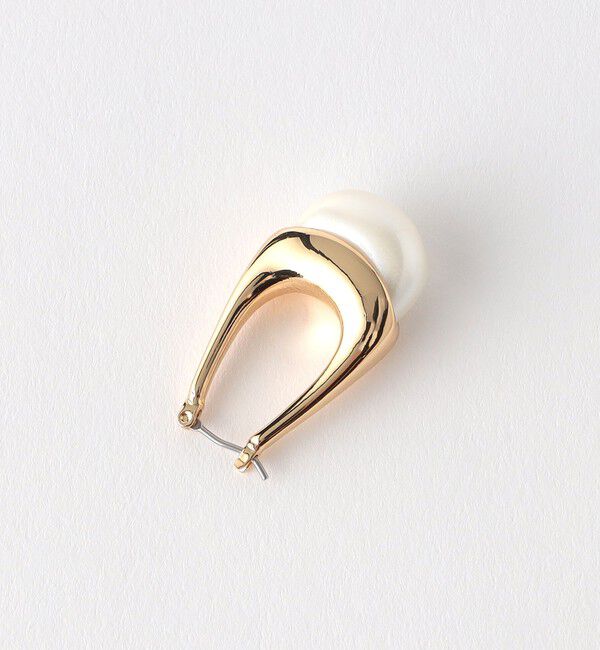 BEAUTY&YOUTH UNITED ARROWS「メタル ドロップパールモチーフ ピアス」|ピアス|
