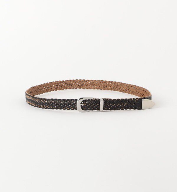 MONKEY TIME「レザー メッシュ ベルト 25mm幅」|ベルト|BLACK