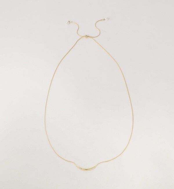 BEAUTY&YOUTH UNITED ARROWS「メタル&times;パールモチーフ スライダー ネックレス」|ネックレス|