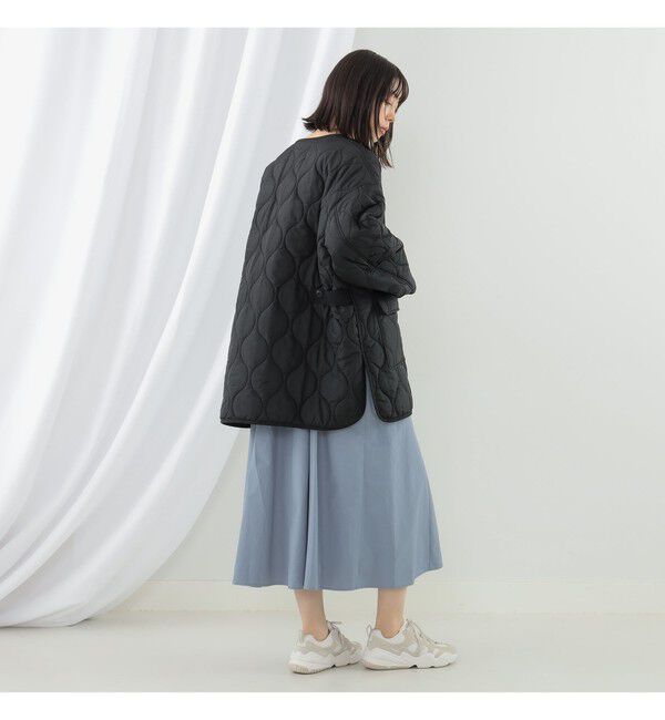 Ray BEAMS 「キルティング ノーカラー ブルゾン」|ブルゾン・スタジャン|