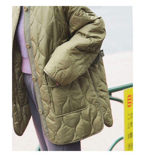 Ray BEAMS 「キルティング ノーカラー ブルゾン」|ブルゾン・スタジャン|