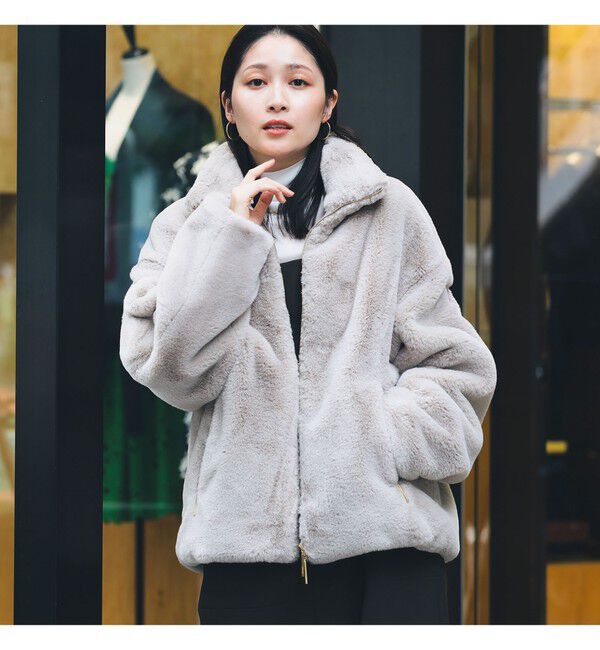 Demi-Luxe BEAMS 「TATRAS / BARBRA ボア ブルゾン」|ブルゾン・スタジャン|