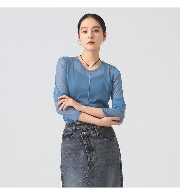 Ray BEAMS 「シアー センター シーム Tシャツ」|Tシャツ・カットソー|