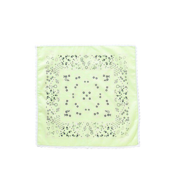 BEAMSBOY「2WAY レース バンダナ」|ハンカチ|GREEN