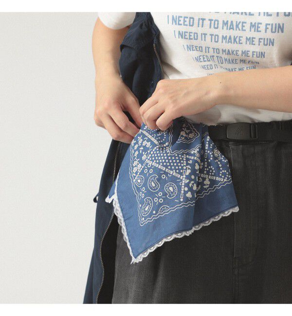 BEAMSBOY「2WAY レース バンダナ」|ハンカチ|