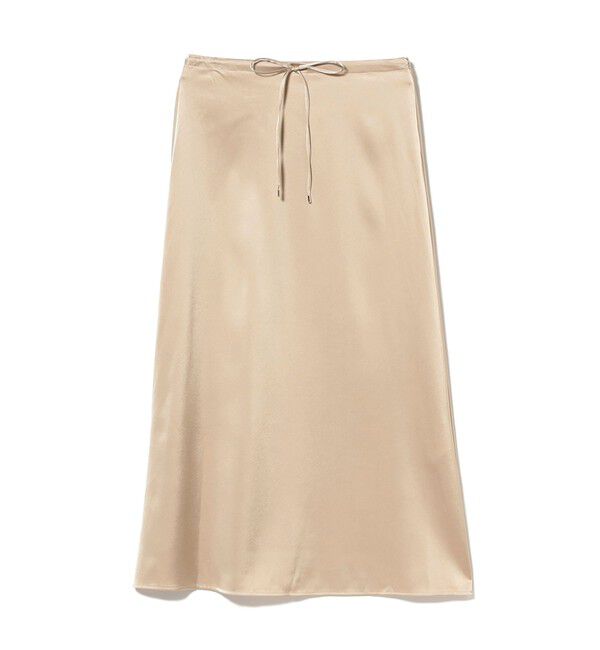 Demi-Luxe BEAMS 「トリアセ ポリエステル フラットサテン スカート」|スカート|BEIGE