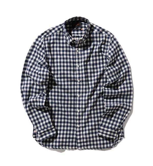 BEAMS PLUS「BEAMS PLUS / シャギーギンガムチェック ボタンダウンシャツ」|シャツ・ブラウス|