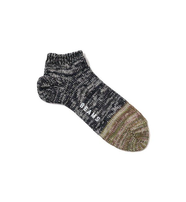 BEAMS「BEAMS / ミックス アンクル ソックス」|ソックス|CHARCOAL