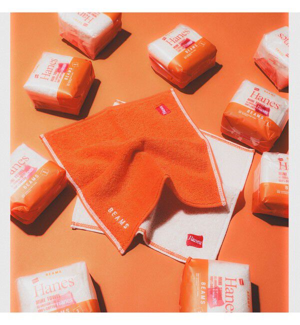 BEAMS「Hanes &times; BEAMS / 別注 MINI HANDKERCHIEF TOWEL」|トイレタリー・ランドリーグッズ|-