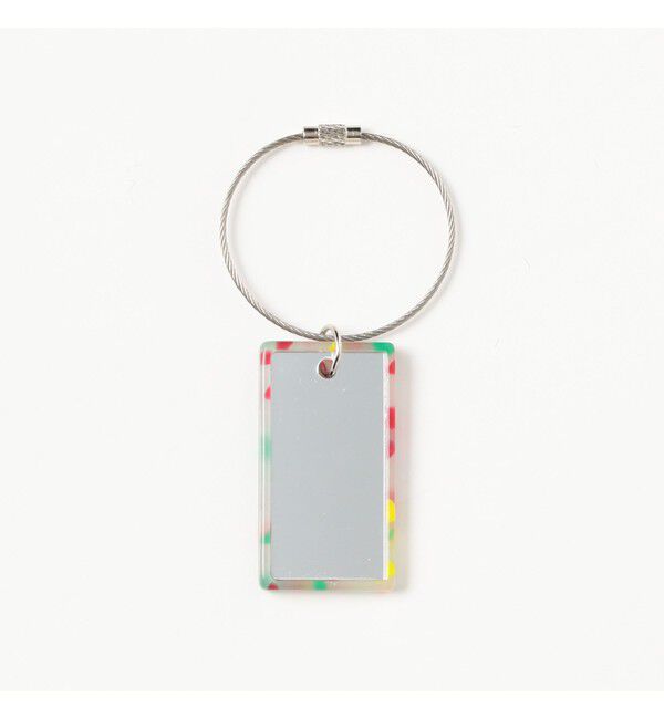 BEAMS「bPr BEAMS / ミラー付き ネームプレート キーホルダー」|キーケース|