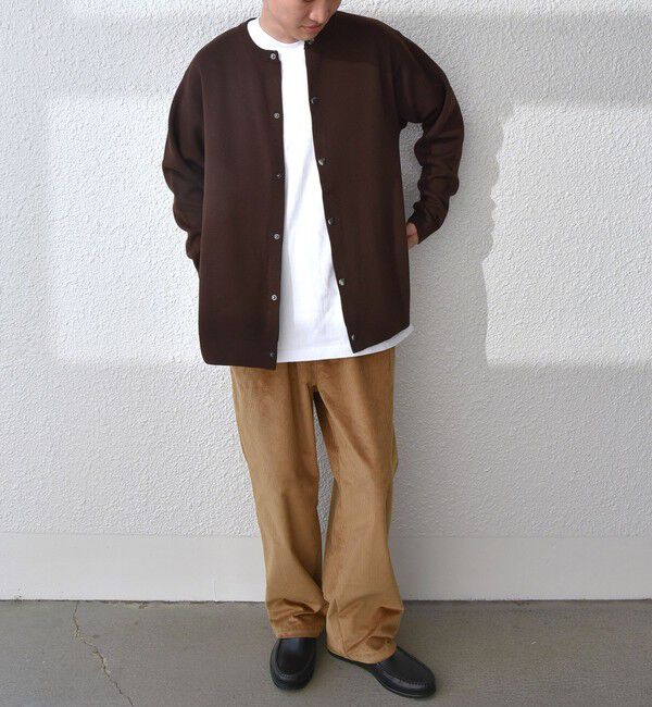 SHIPS any「SHIPS any: 〈手洗い可能〉 ミラノリブ クルーネック カーディガン 24SS◇」|カーディガン|