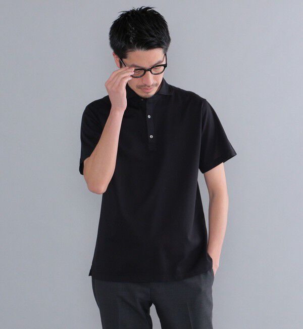 SHIPS「SHIPS：ALBINI 32ゲージ カノコ無地 ポロシャツ」|ポロシャツ|