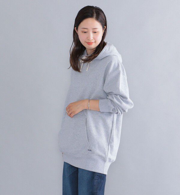 SHIPS「【WEB限定】SHIPS: マイクロ SHIPS 刺繍 ロゴ 裏毛 スウェット プルオーバーパーカー」|パーカー|