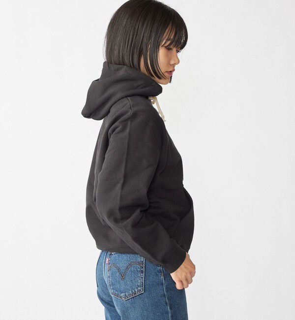 SHIPS「【WEB限定】SHIPS: マイクロ SHIPS 刺繍 ロゴ 裏毛 スウェット プルオーバーパーカー」|パーカー|